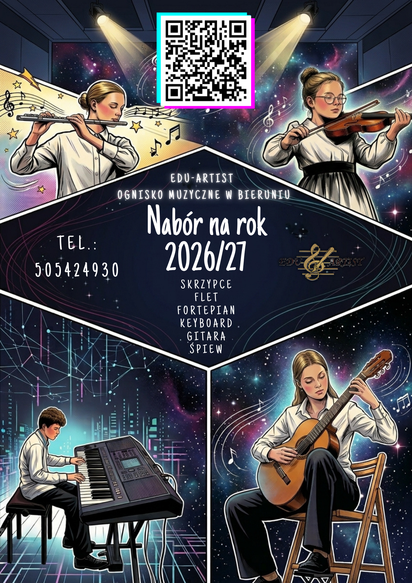 Nabór na rok 2026/27 – Ognisko Muzyczne w Bieruniu